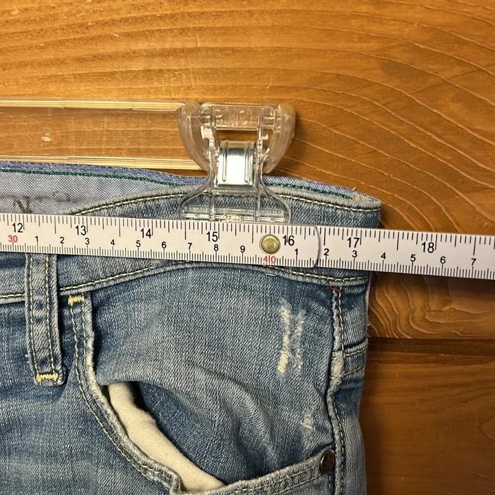 Anthropologie Holding Horses Jeans Womens 30 Light Distressed Denim Straight Leg